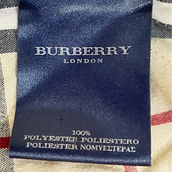 Burberry London White Quilted Puffer Jacket nova plaid check snap front medium - Picture 11 of 14